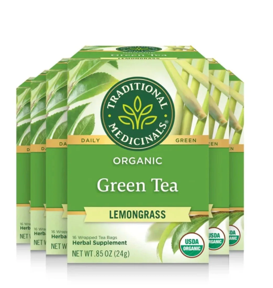 Traditional Medicinals Organic Green Tea "Lemongrass" -16bags