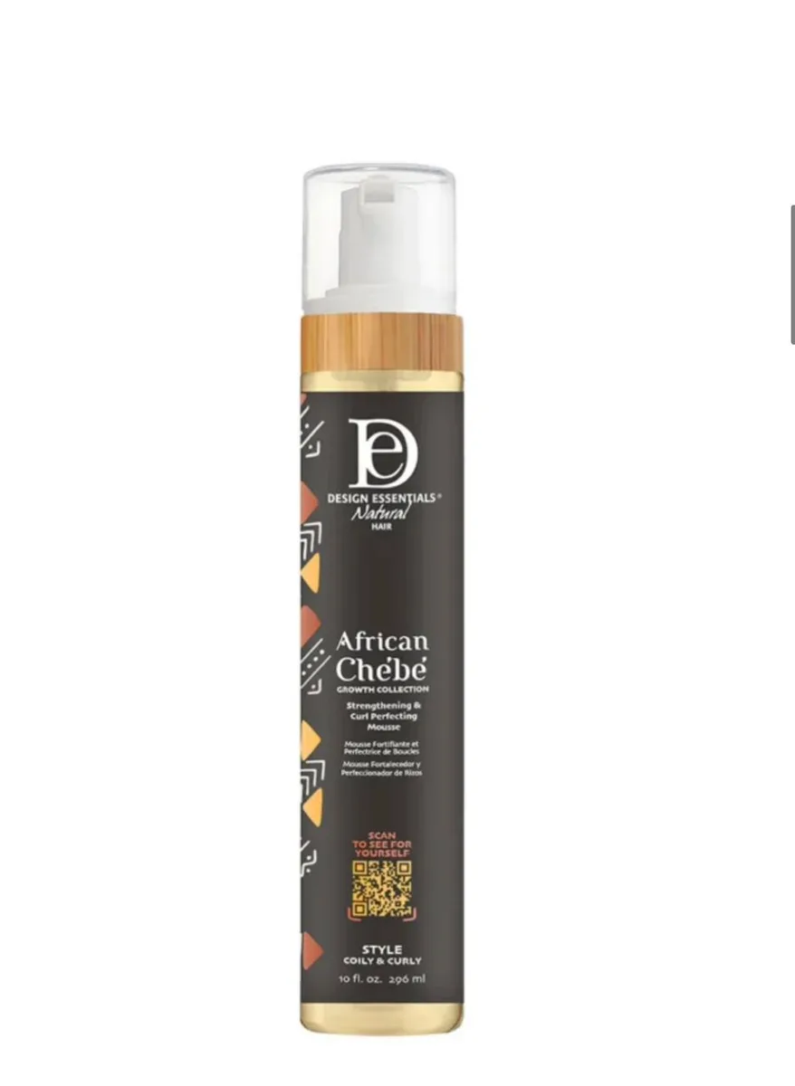 Design Essentials African Chebe Strengthening & Curl Perfecting Mousse - 10oz