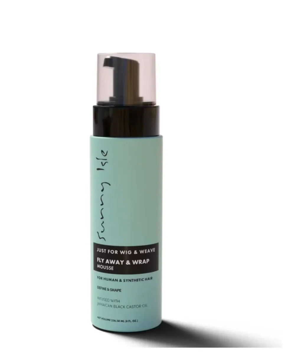 Sunny Isle Just for Wig, Weave, Braid, & Extensions Fly away & Wrap Mousse, 8 oz