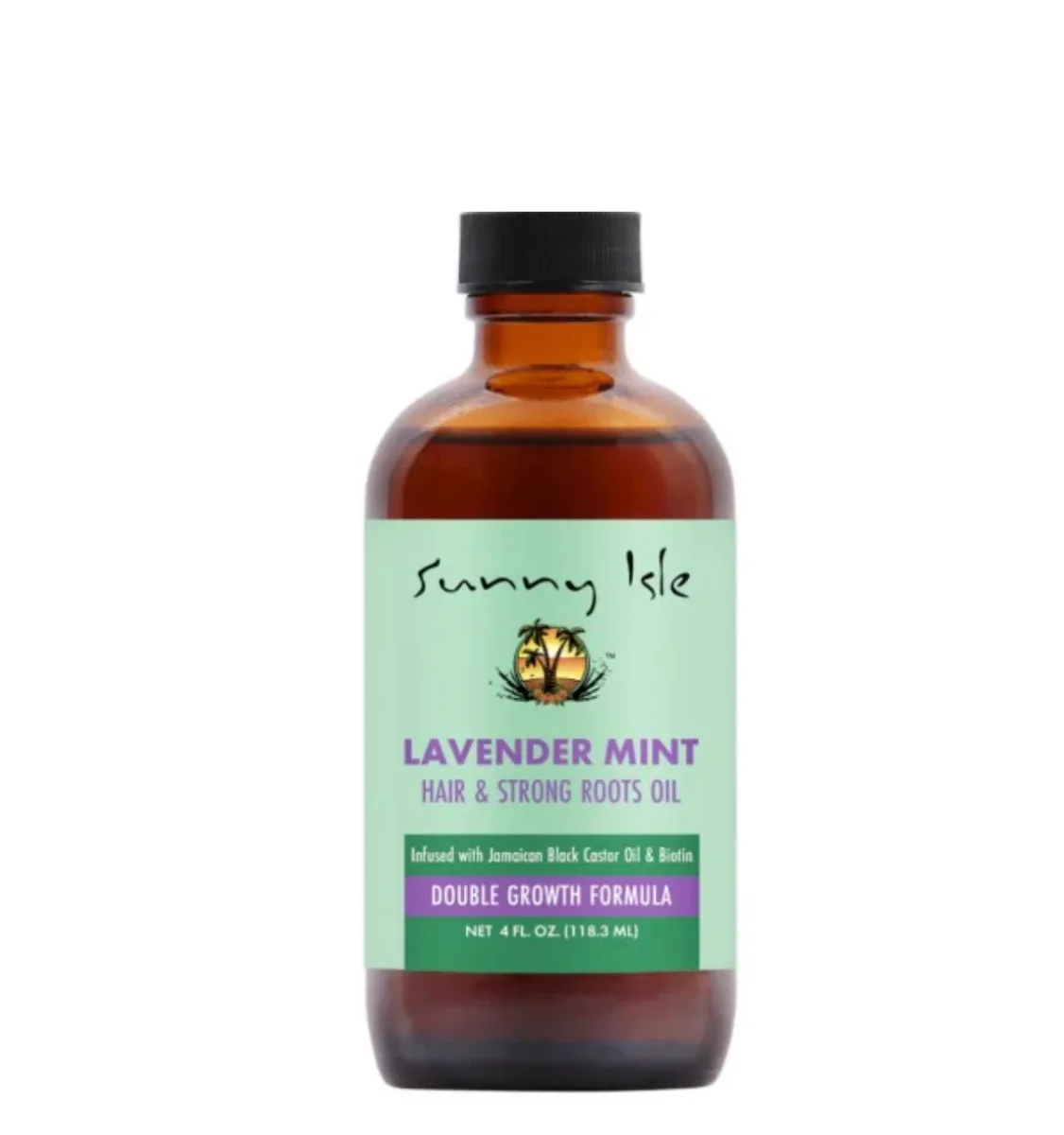 Sunny Isle Lavender Mint Hair and Strong Roots Oil - 4oz