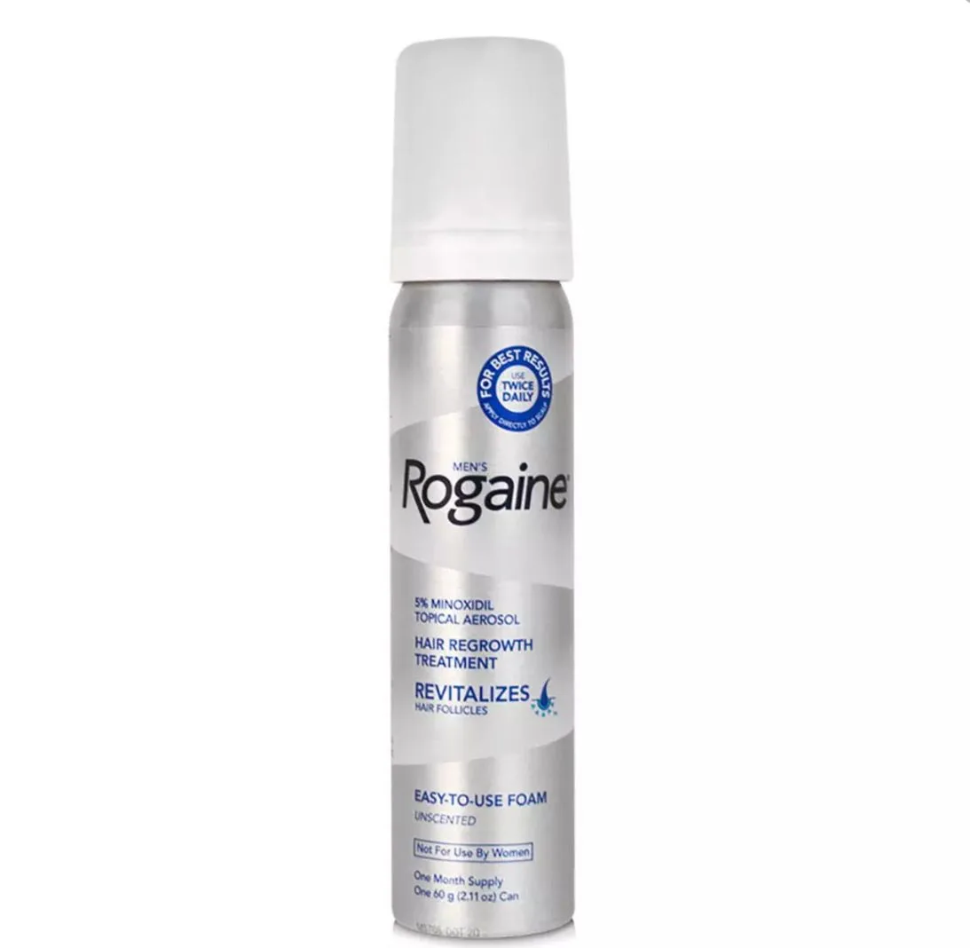 Rogaine 5% Minoxidil Topical Aerosol Foam -60g -1 month supply