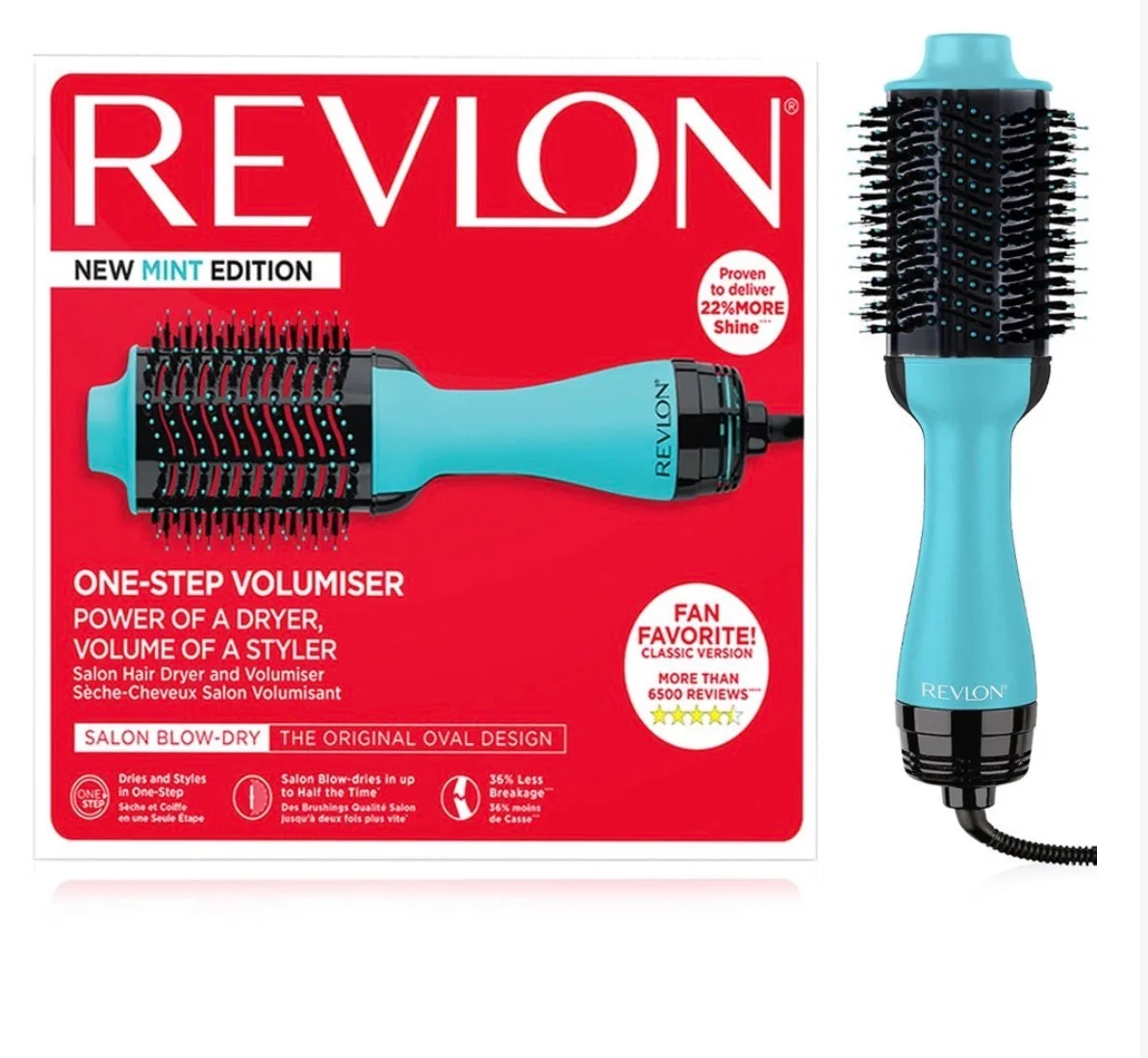 Revlon Pro Collection Salon One-Step Hair Dryer & Volumizer- Mint