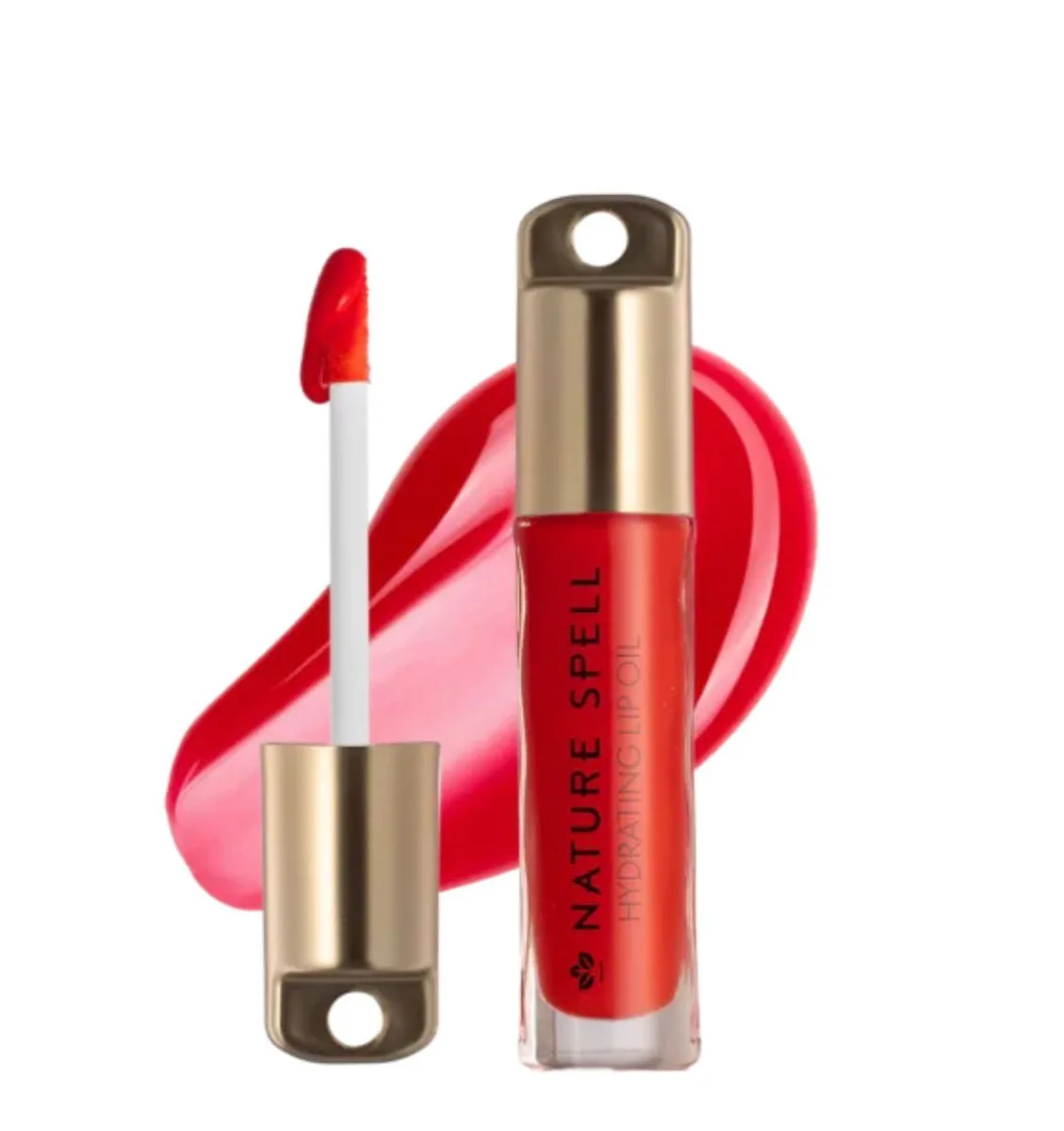 Nature Spell Hydrating Lip Oil – Marrakech Deep Red