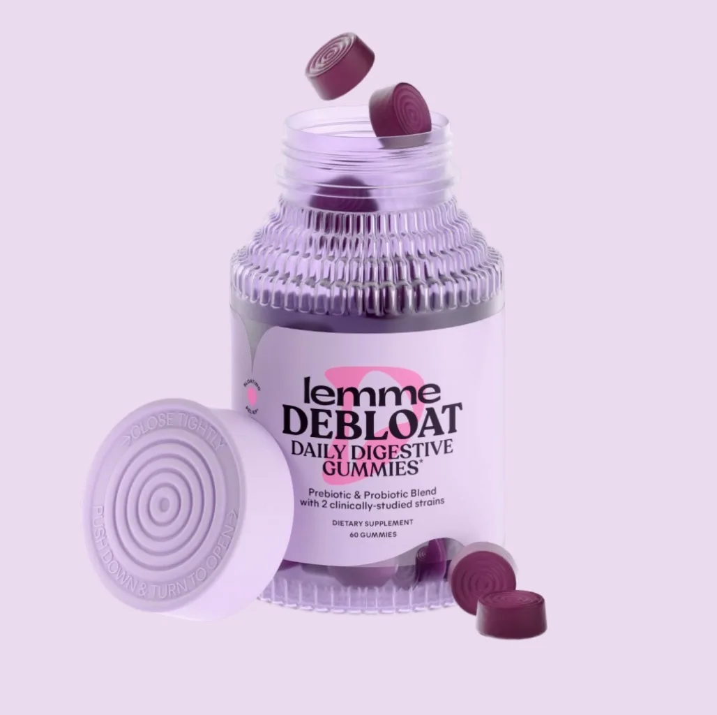 Lemme Debloat Daily Pre + Postbiotic Gummies -60gummies