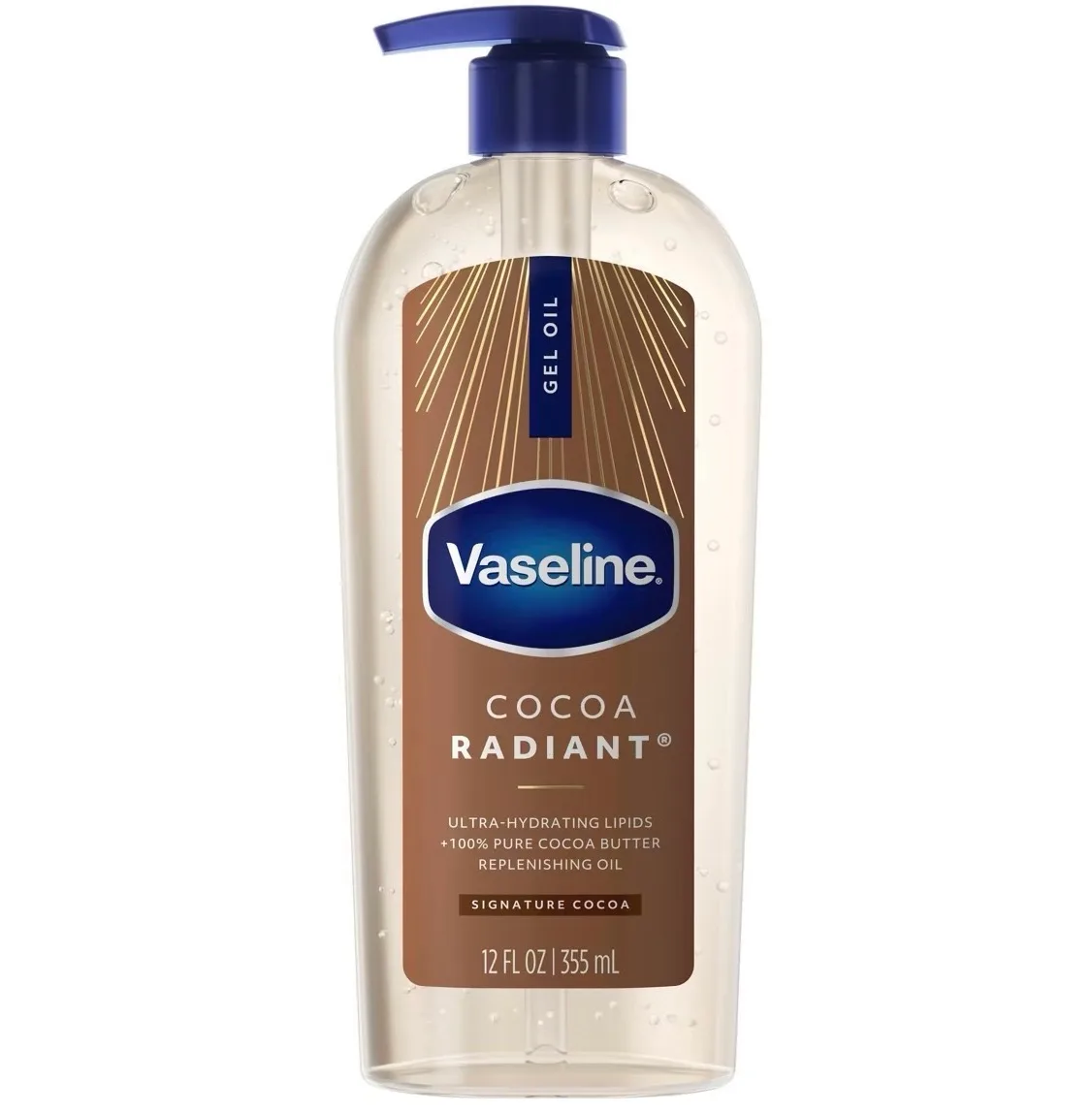 VASELINE INTENSIVE CARE COCOA RADIANT GEL OIL - 355ml/12fl