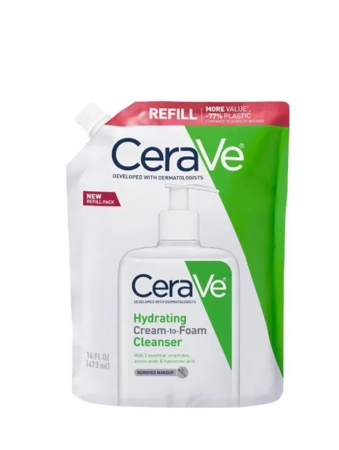Cerave Hydrating Cream-to-Foam Cleanser Refill 16floz