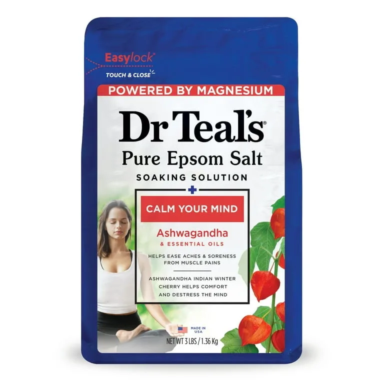 Dr Teals Pure Epsom Salt -Calm Your Mind - Ashwaganda