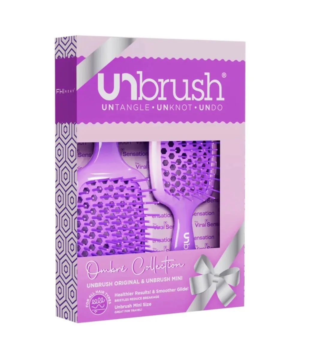 FHI HEAT COLLECTION UNbrush Chrome Purple Duo Set