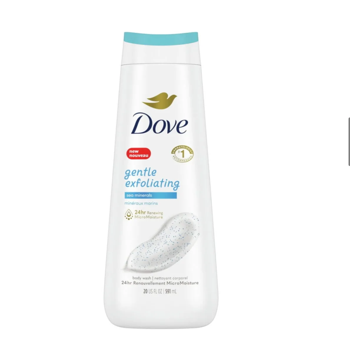 Dove Gentle Exfoliating Body Wash Sea Minerals 20oz