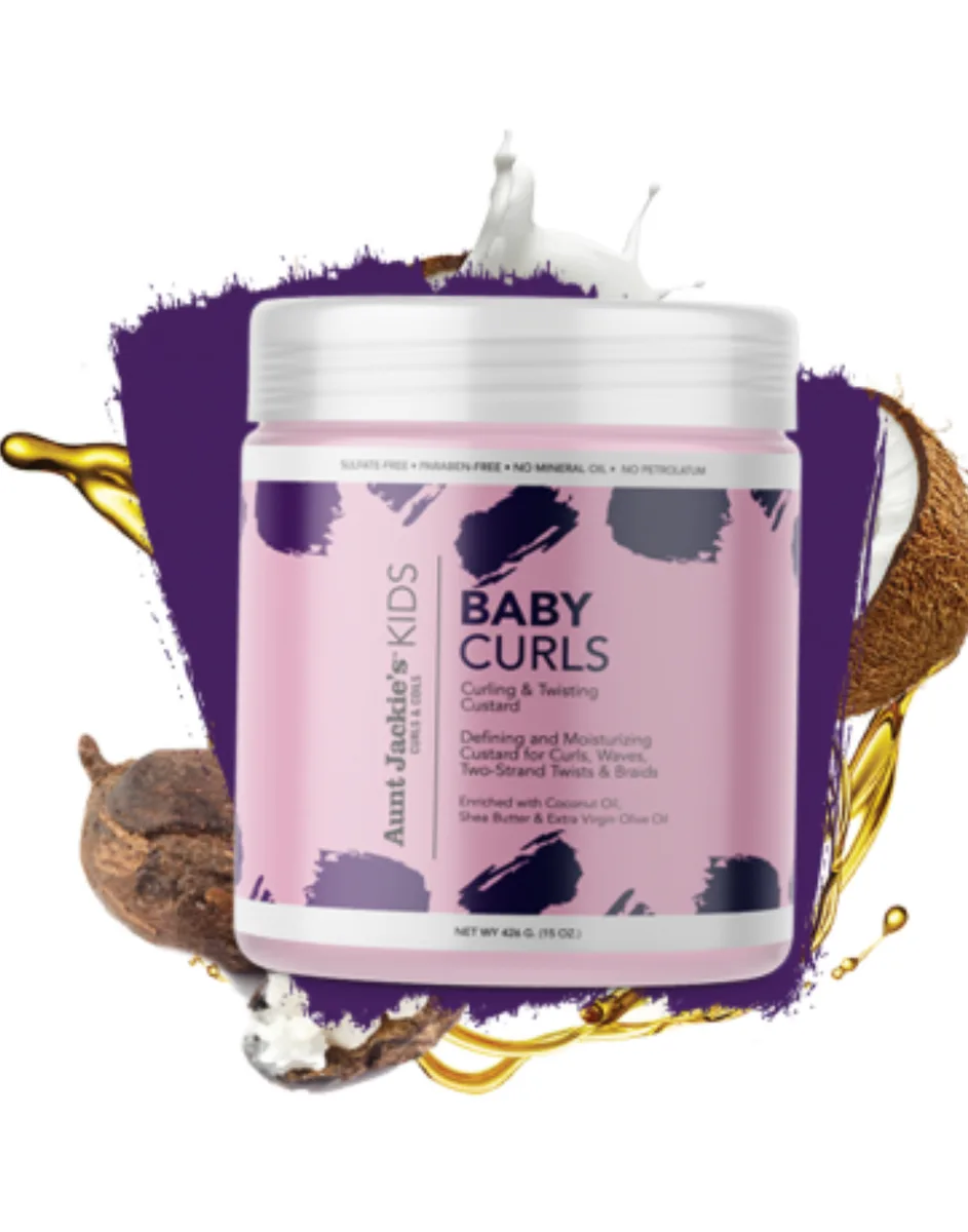 Aunt Jackie's KIDS Baby Curls Curling & Twisting Custard-15oz