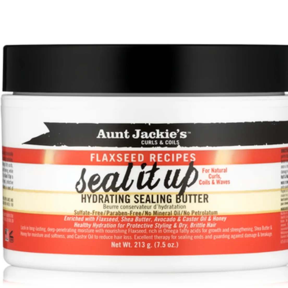 Aunt Jackie's Flaxseed Seal It Up Hydrating sealing butter- 7.5oz