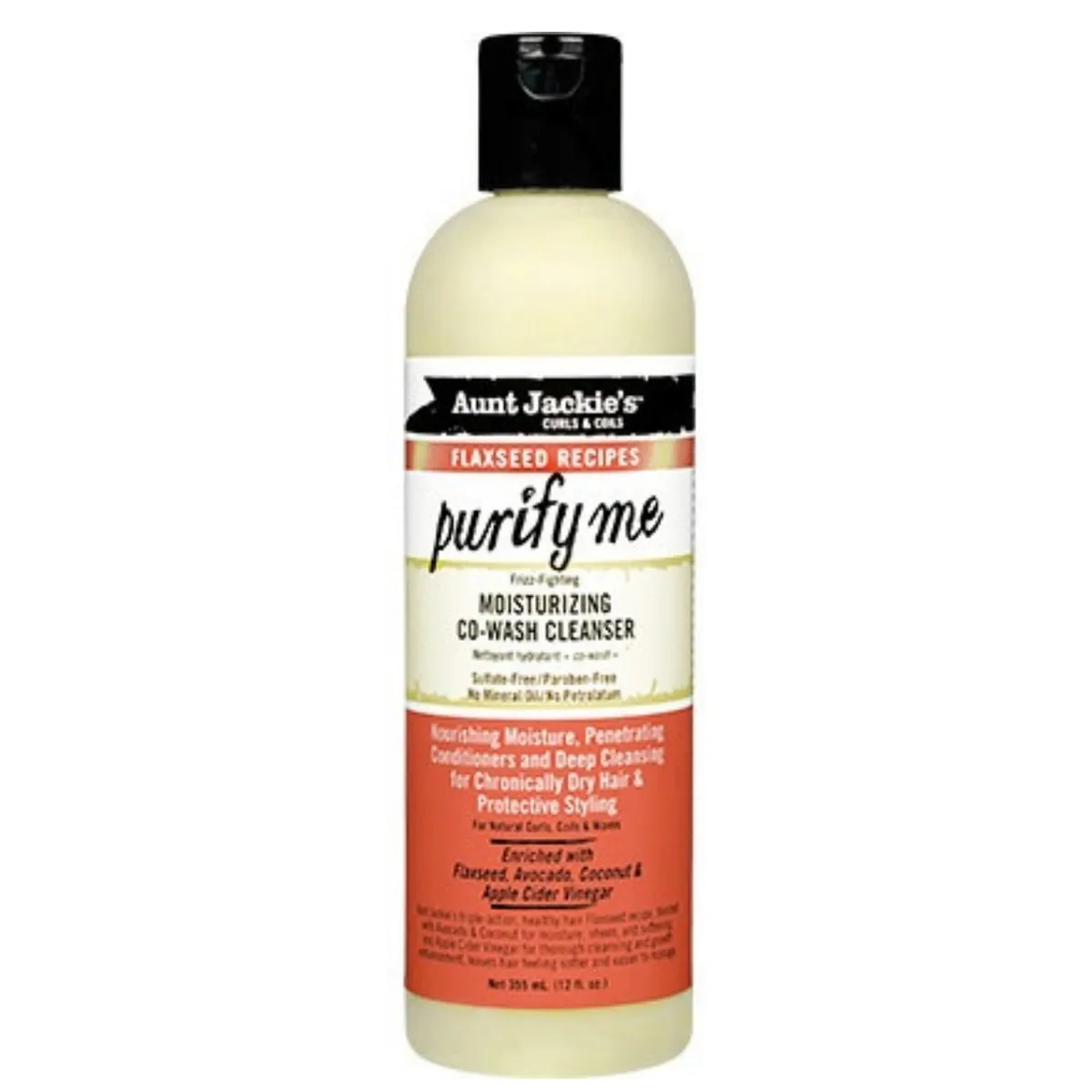 Aunt Jackie's Purify Me Moisturing Co-wash cleanser-12oz