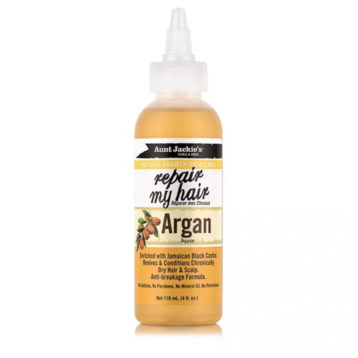 Aunt Jackie's Repair my hair Argan natural growth oil-4oz