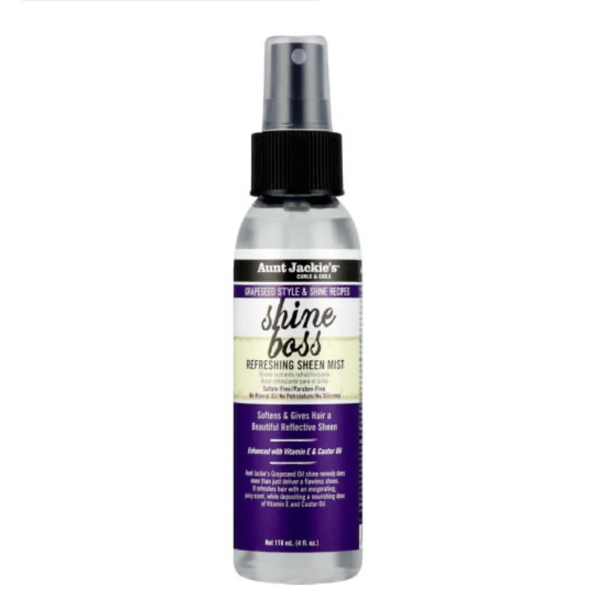 Aunt Jackie's Grapeseed Shine boss refreshing sheen mist-4oz