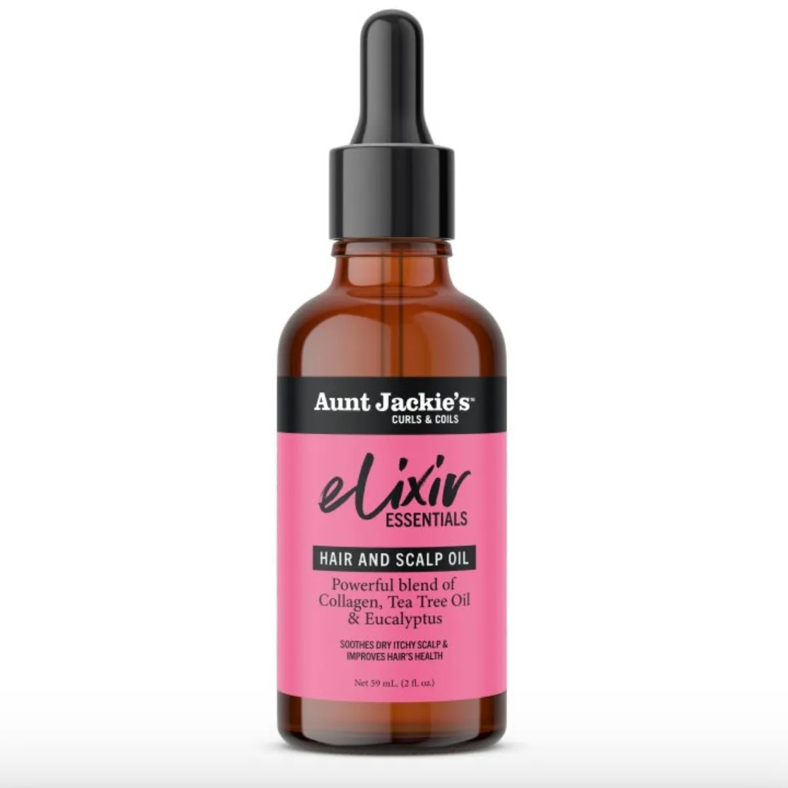 Aunt Jackie's Elixir Essentails;Collagen & Tea tree Hair and Scalp Oil