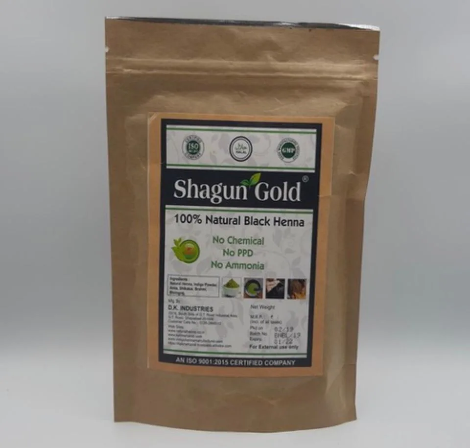 Shagun Gold 100% Natural Black Henna