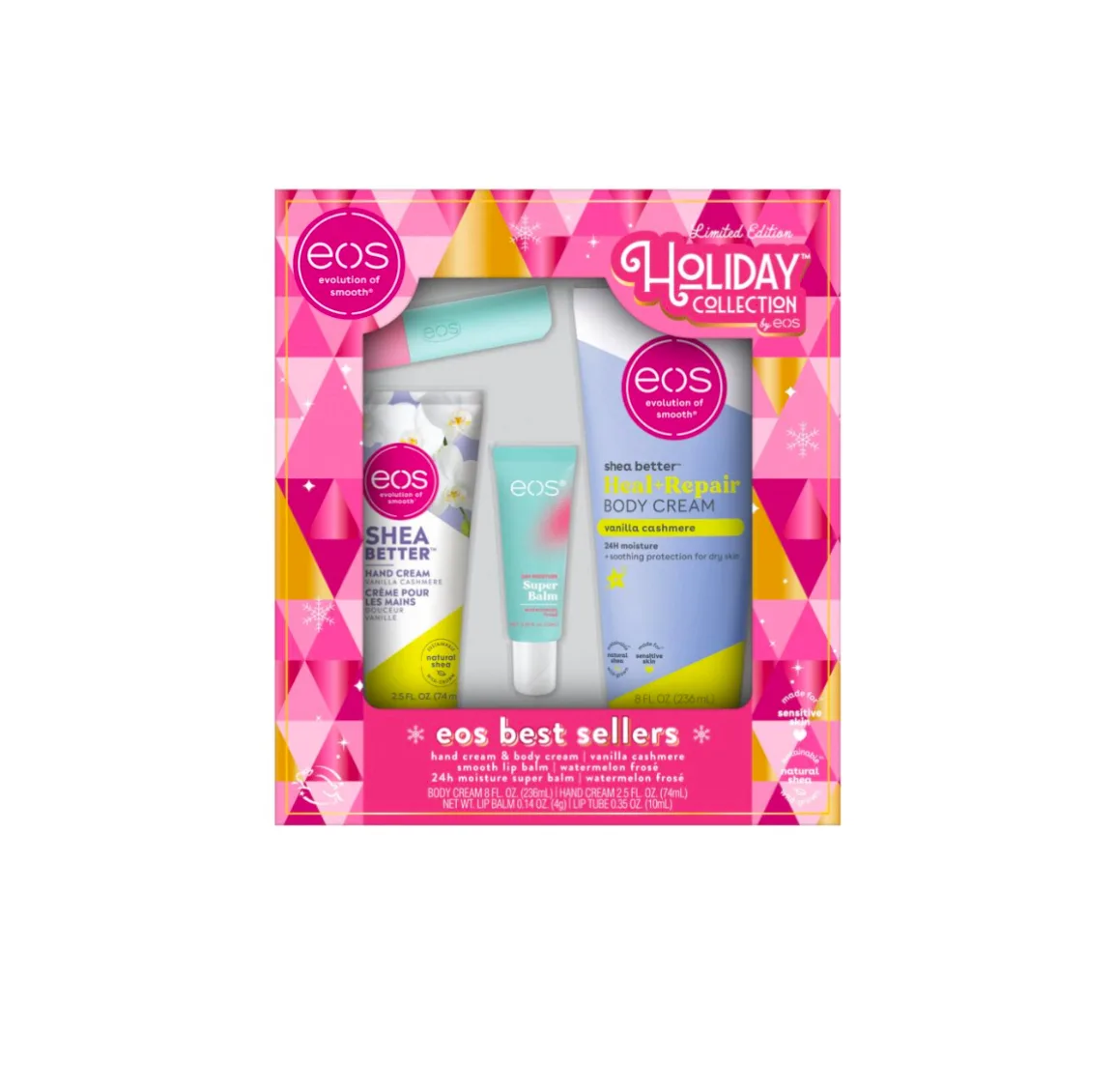 Eos Holiday skin care gift set