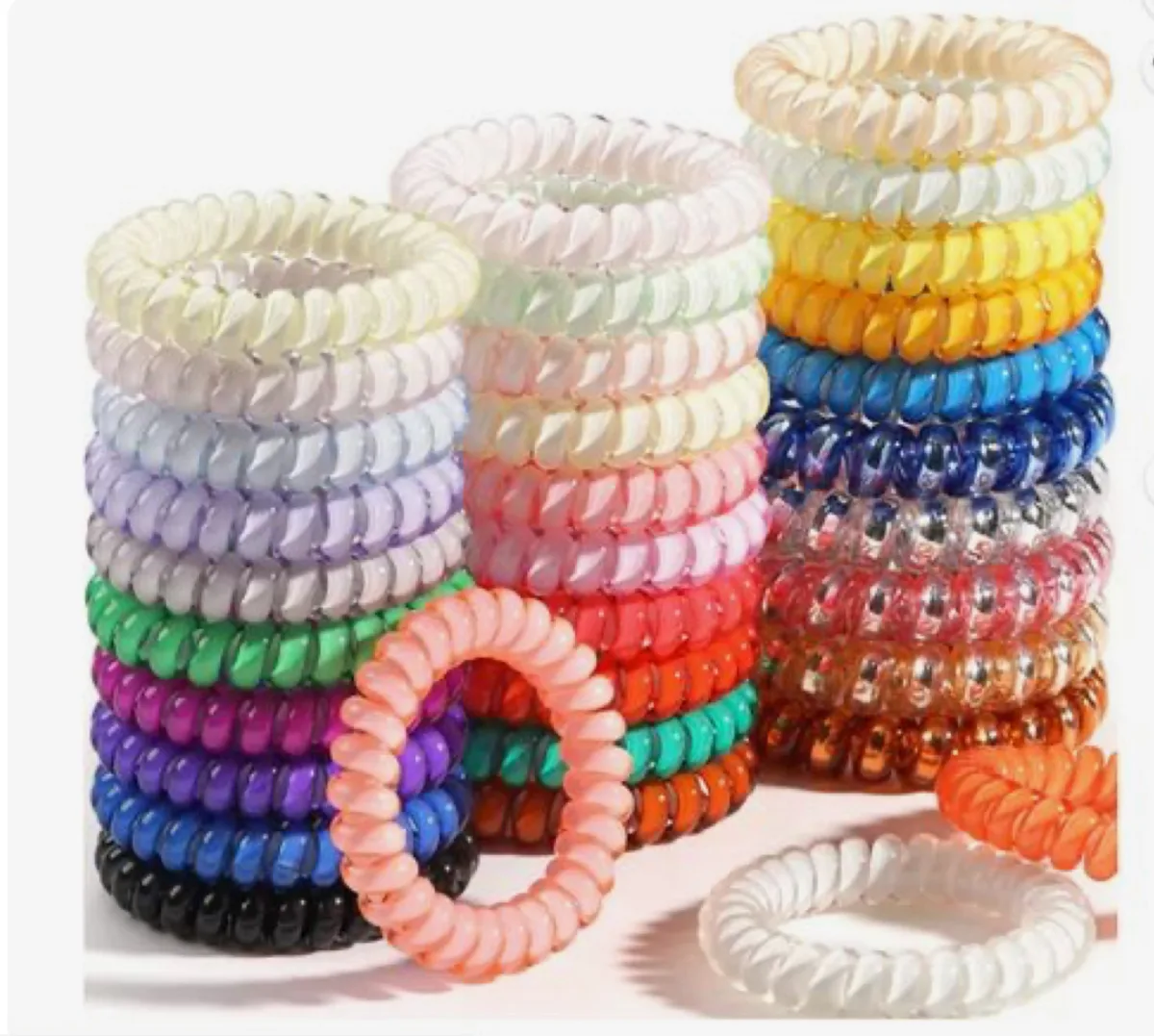 spiral hair ties -6in1