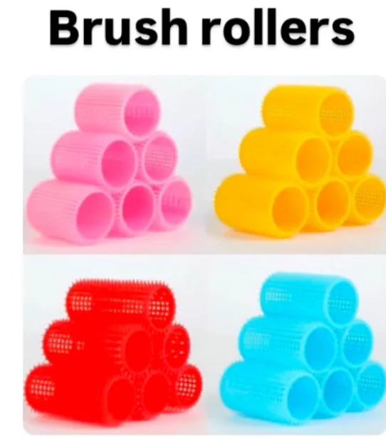 Brush hair rollers -6pcs in a pack