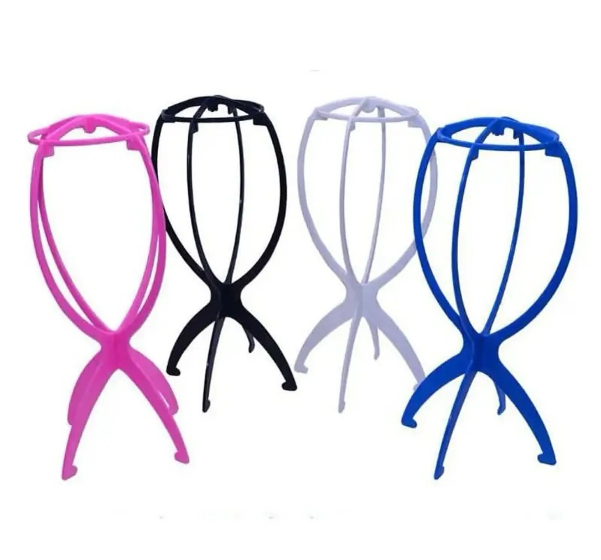 Foldable wig stand