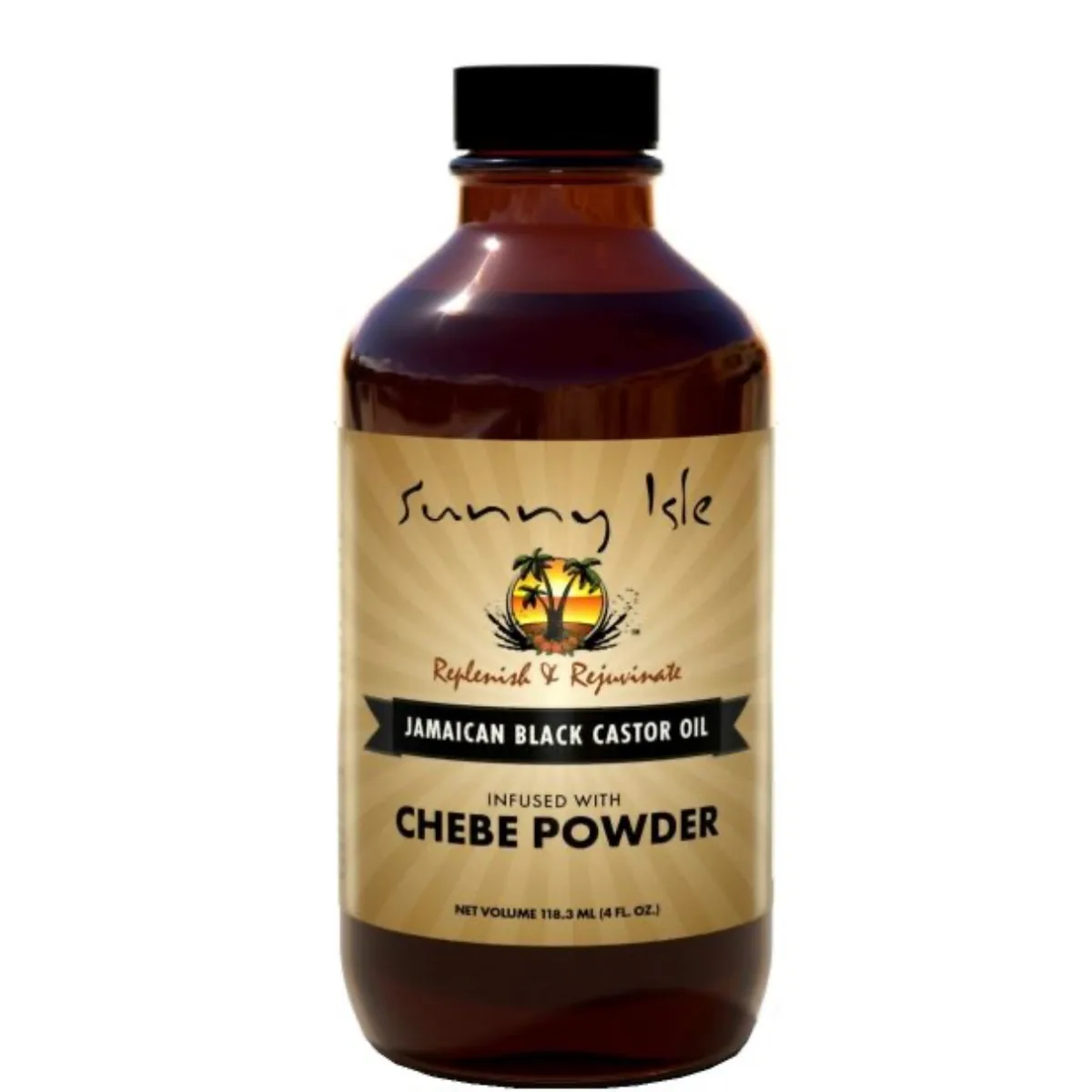 Sunny Isle Jamaican Black Castor Oil Infused with Chebe powder- 4oz