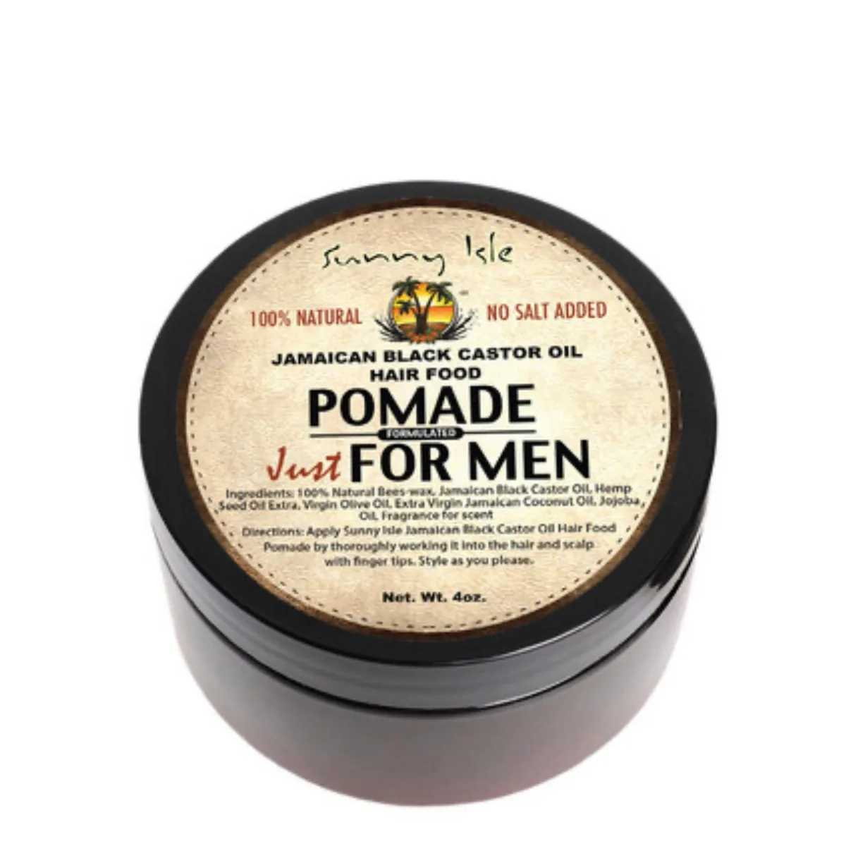 Sunny Isle Jamaican Black Castor Oil Hair Pomade for Men – 4 oz