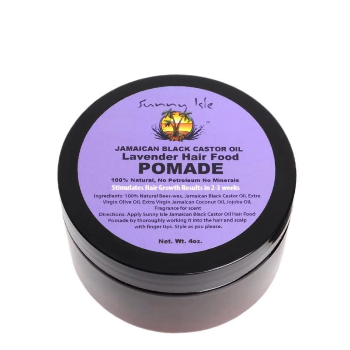 Sunny Isle Jamaican Black Castor Oil Lavender Hair Food Pomade