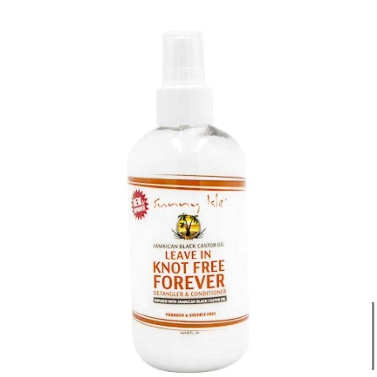 Sunny Isle JamaicanSunny Isle Black Castor Oil Knot Free Forever Leave In Detangler-8oz