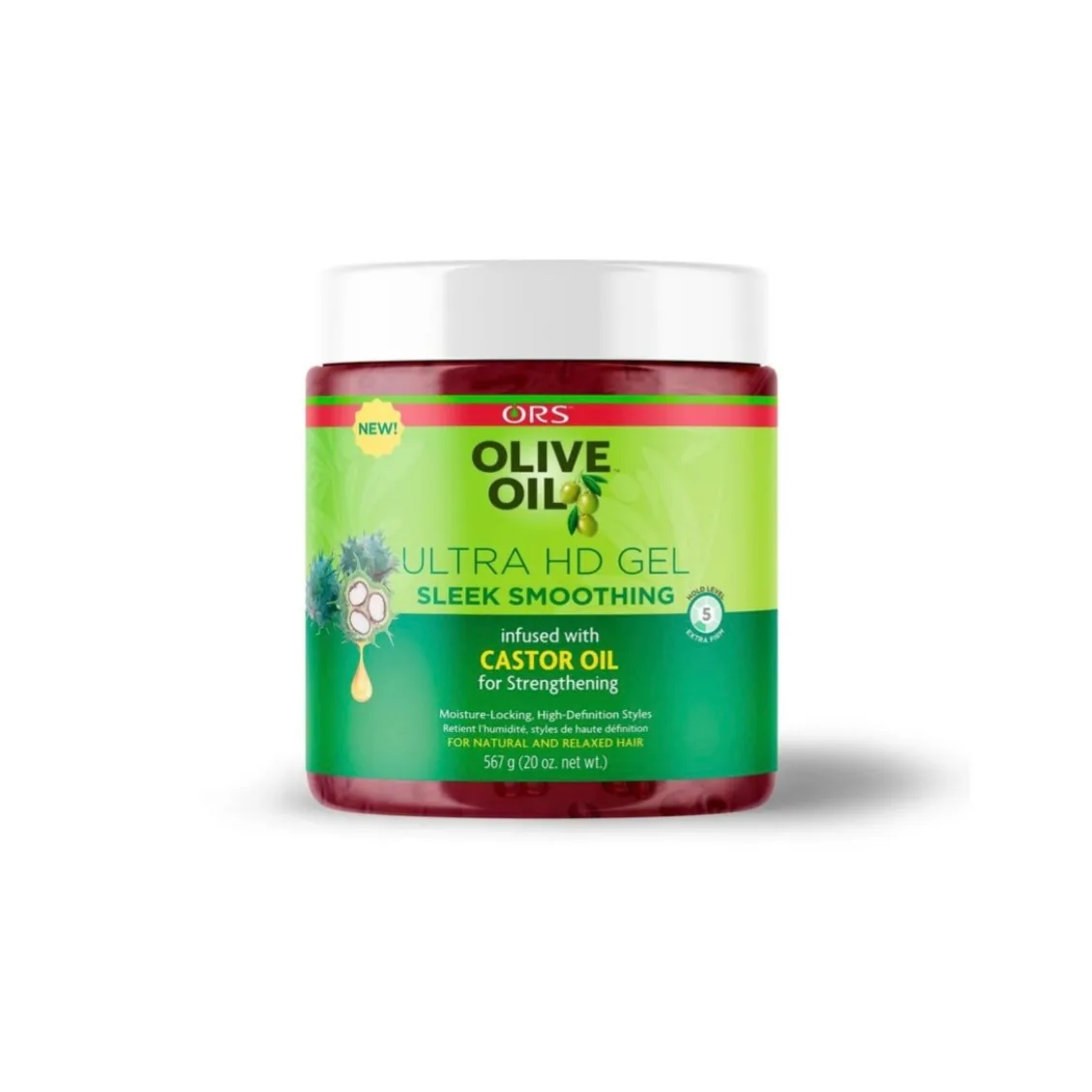 ORS ORS Olive Oil Ultra HD Gel Sleek Smoothing With Castor Oil- 2oz